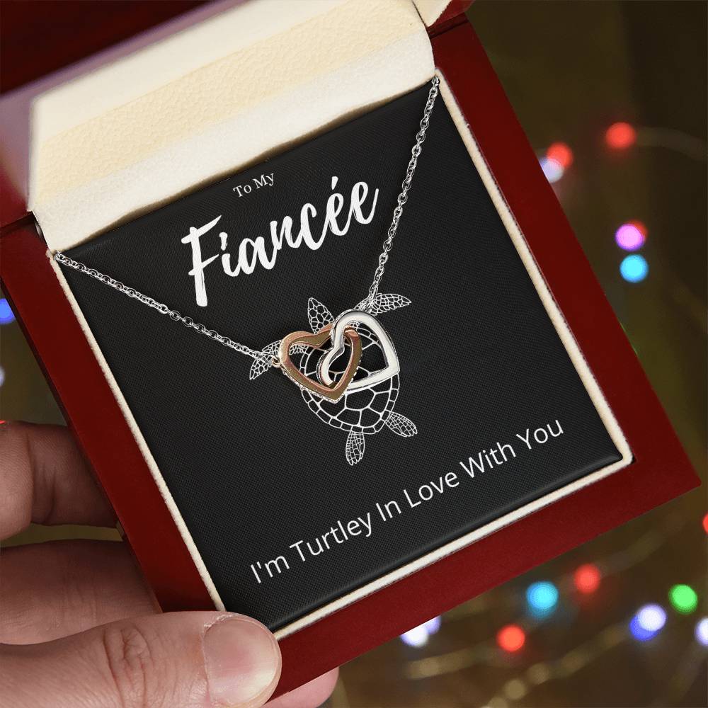 Best Gifts 305 Fiancée Interlocking Hearts Necklace Funny Turtle Love