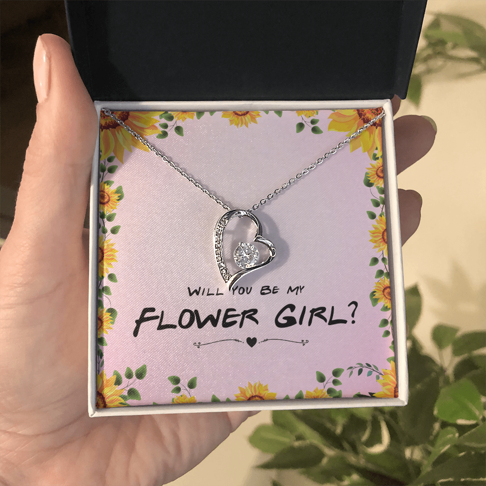 Best Gifts 305 Flower Girl Gift Forever Love Necklace Proposal