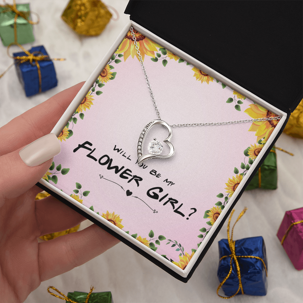 Best Gifts 305 Flower Girl Gift Forever Love Necklace Proposal