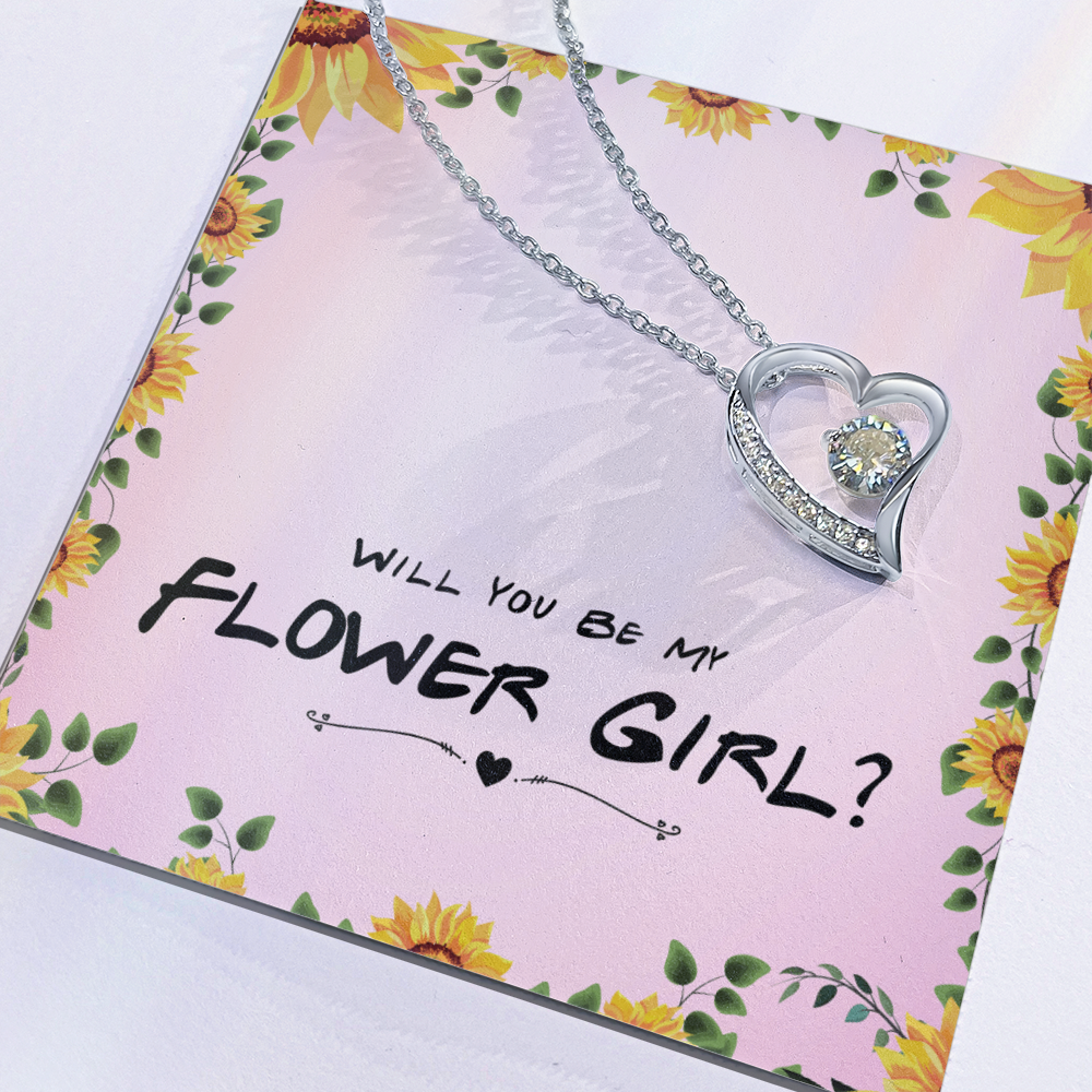 Best Gifts 305 Flower Girl Gift Forever Love Necklace Proposal
