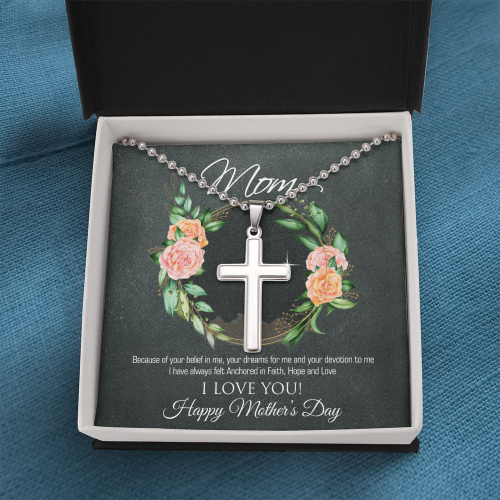 Best Gifts 305 Mom Cross Necklace Christian Mother’s Day Gift