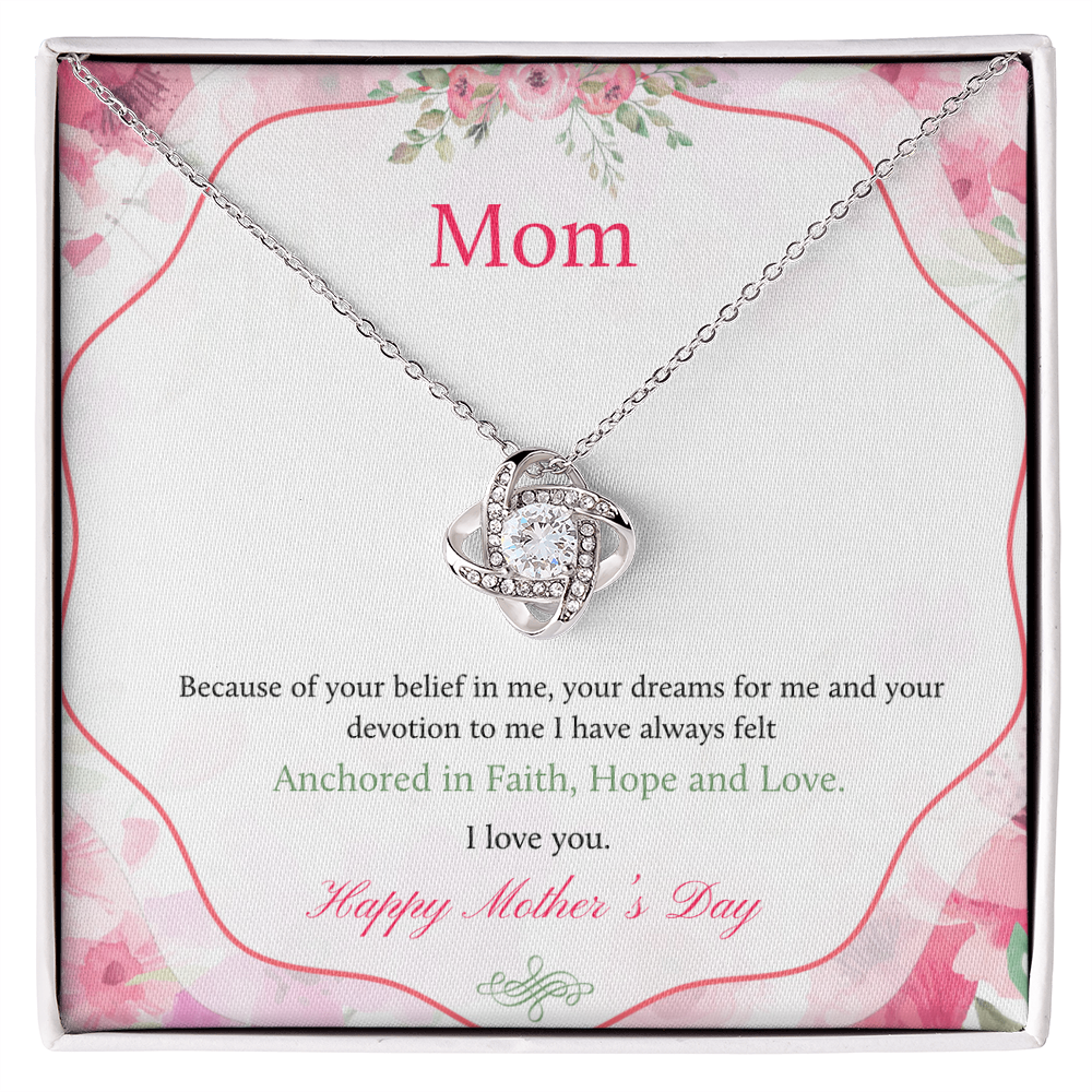 Best Gifts 305 Mom Love Knot Necklace Mother’s Day Gift