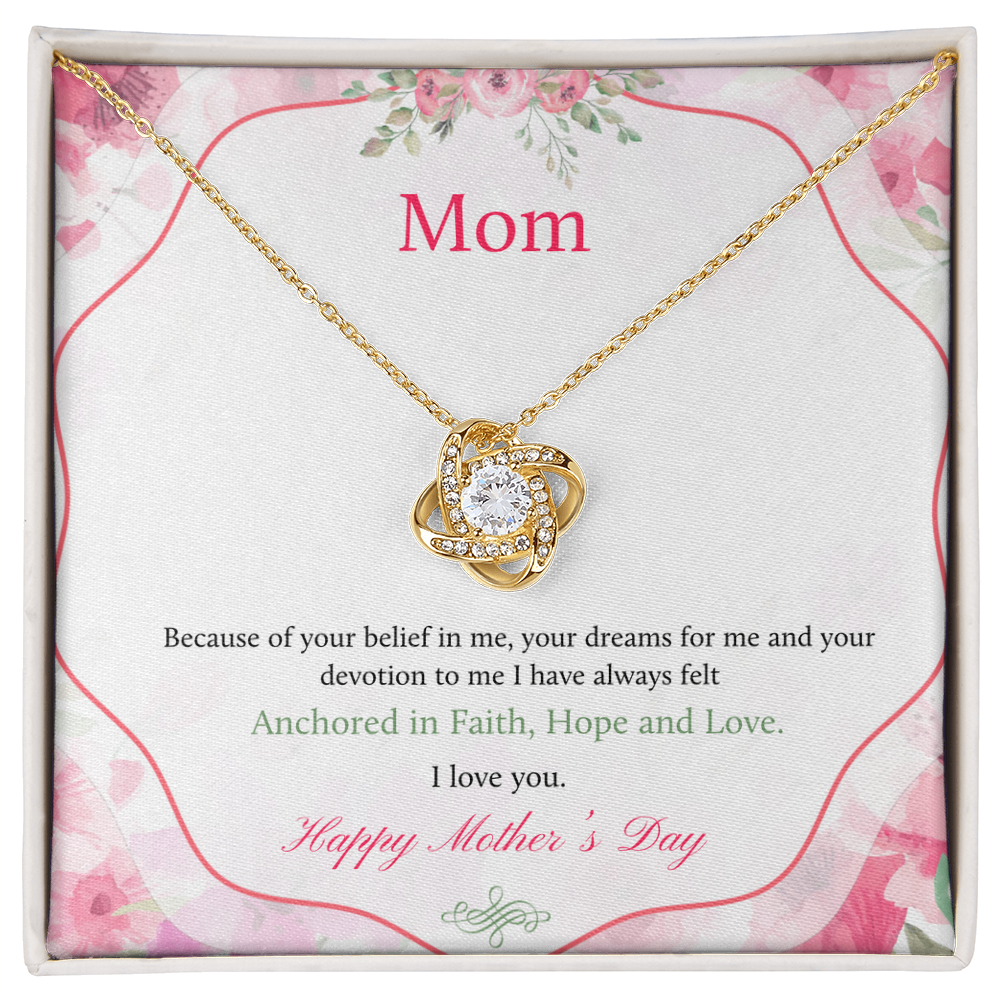 Best Gifts 305 Mom Love Knot Necklace Mother’s Day Gift