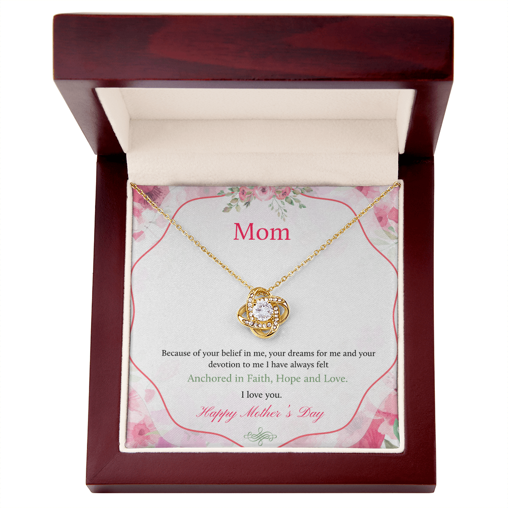 Best Gifts 305 Mom Love Knot Necklace Mother’s Day Gift