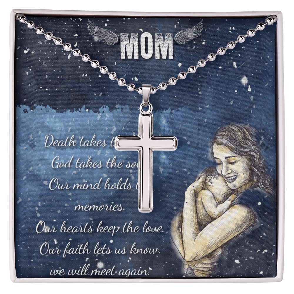 Best Gifts 305 Mom Memorial Cross Necklace Christian Gift