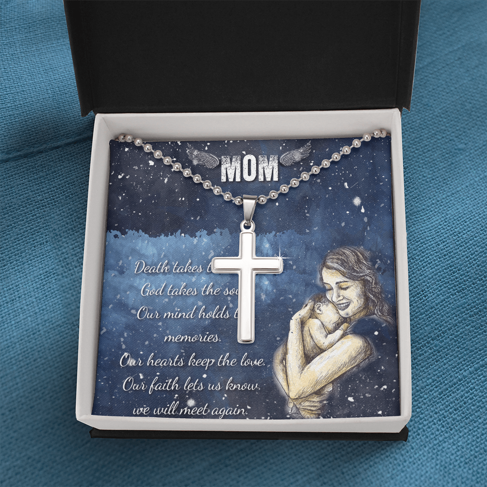 Best Gifts 305 Mom Memorial Cross Necklace Christian Gift