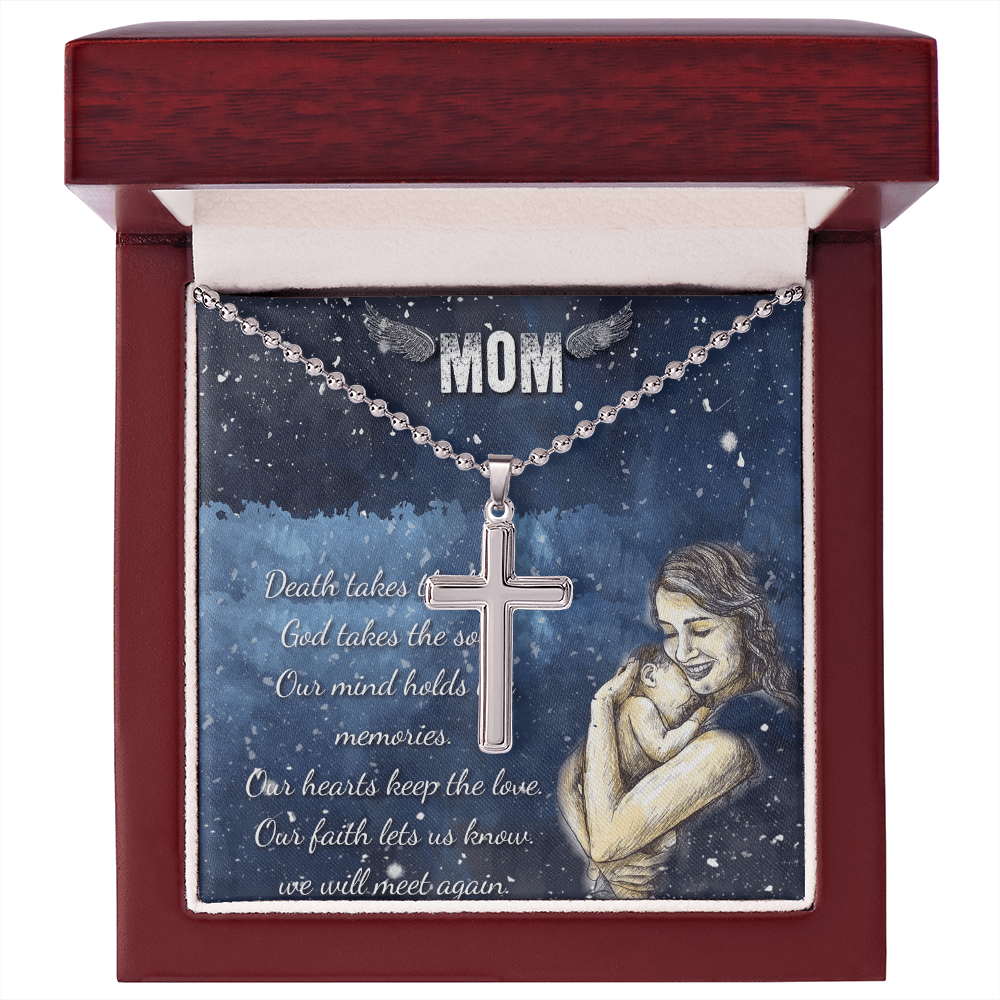 Best Gifts 305 Mom Memorial Cross Necklace Christian Gift