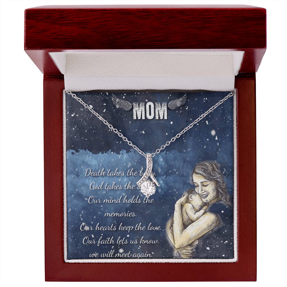 Best Gifts 305 Mom Memorial Ribbon Necklace Sympathy Gift
