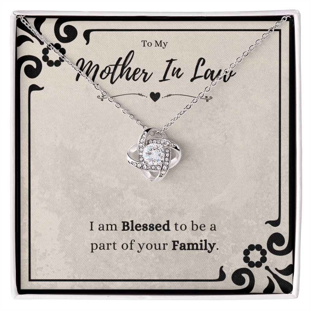Best Gifts 305 Mother in Law Love Knot Necklace – Blessed Family Gift