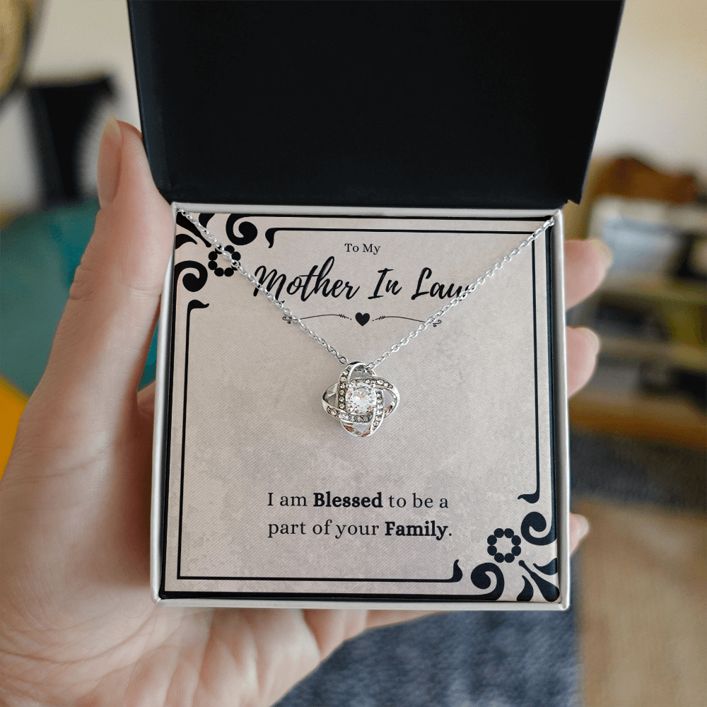 Best Gifts 305 Mother in Law Love Knot Necklace – Blessed Family Gift