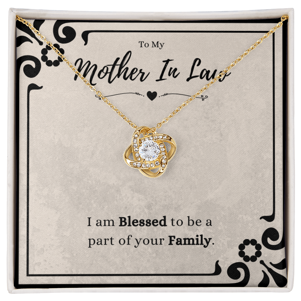 Best Gifts 305 Mother in Law Love Knot Necklace – Blessed Family Gift