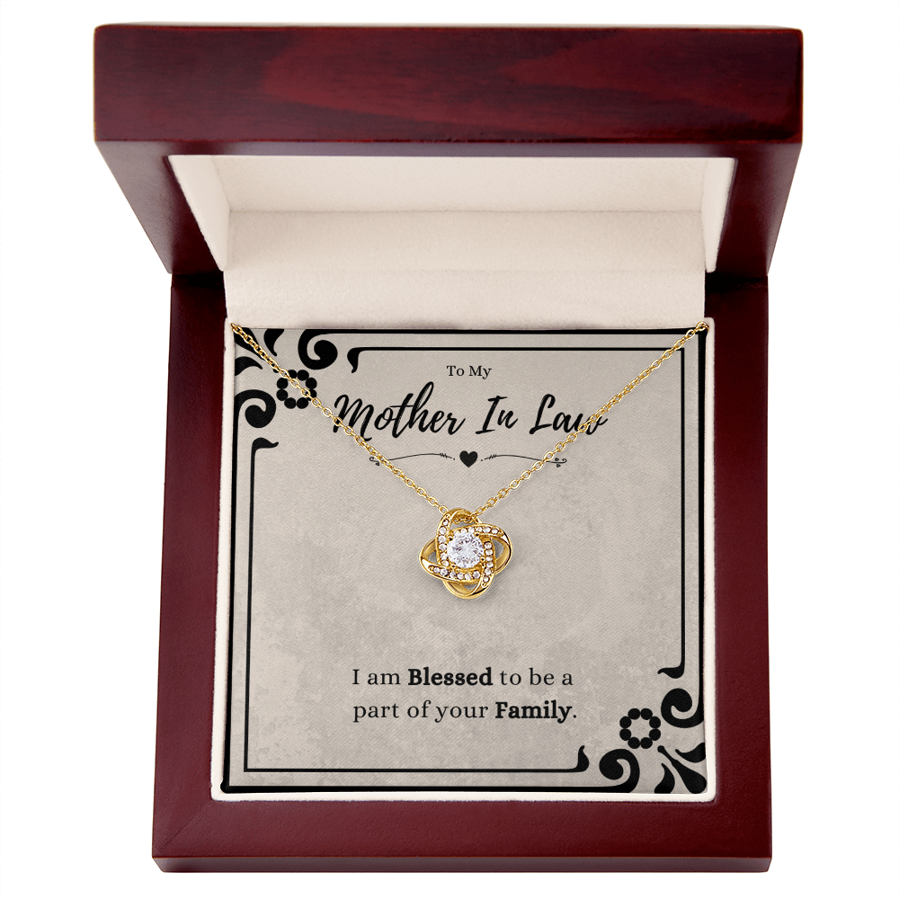Best Gifts 305 Mother in Law Love Knot Necklace – Blessed Family Gift