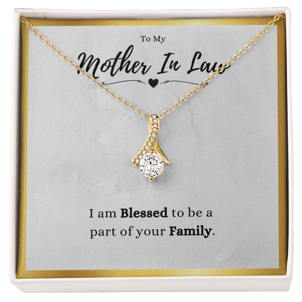 Best Gifts 305 Mother in Law Ribbon Necklace – Blessed Family Gift