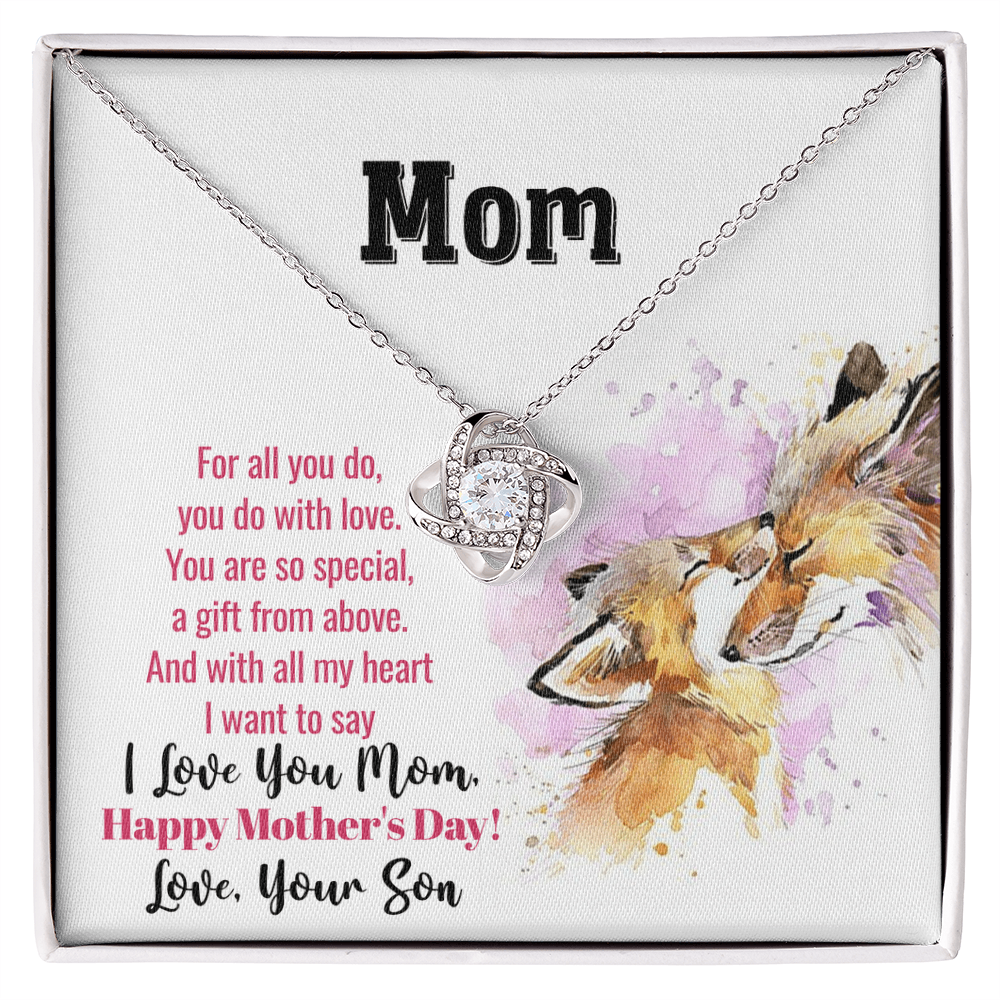 Best Gifts 305 Mother’s Day Love Knot Necklace Gift for Mom