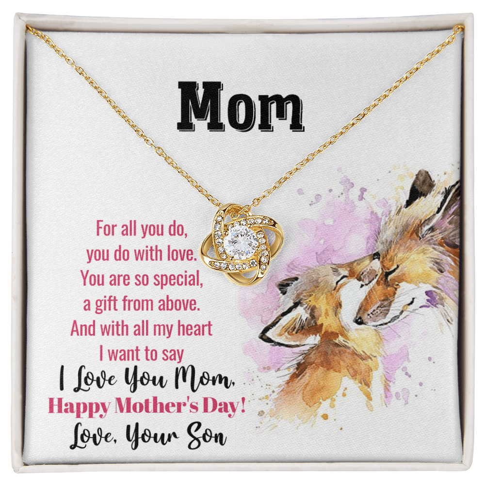 Best Gifts 305 Mother’s Day Love Knot Necklace Gift for Mom