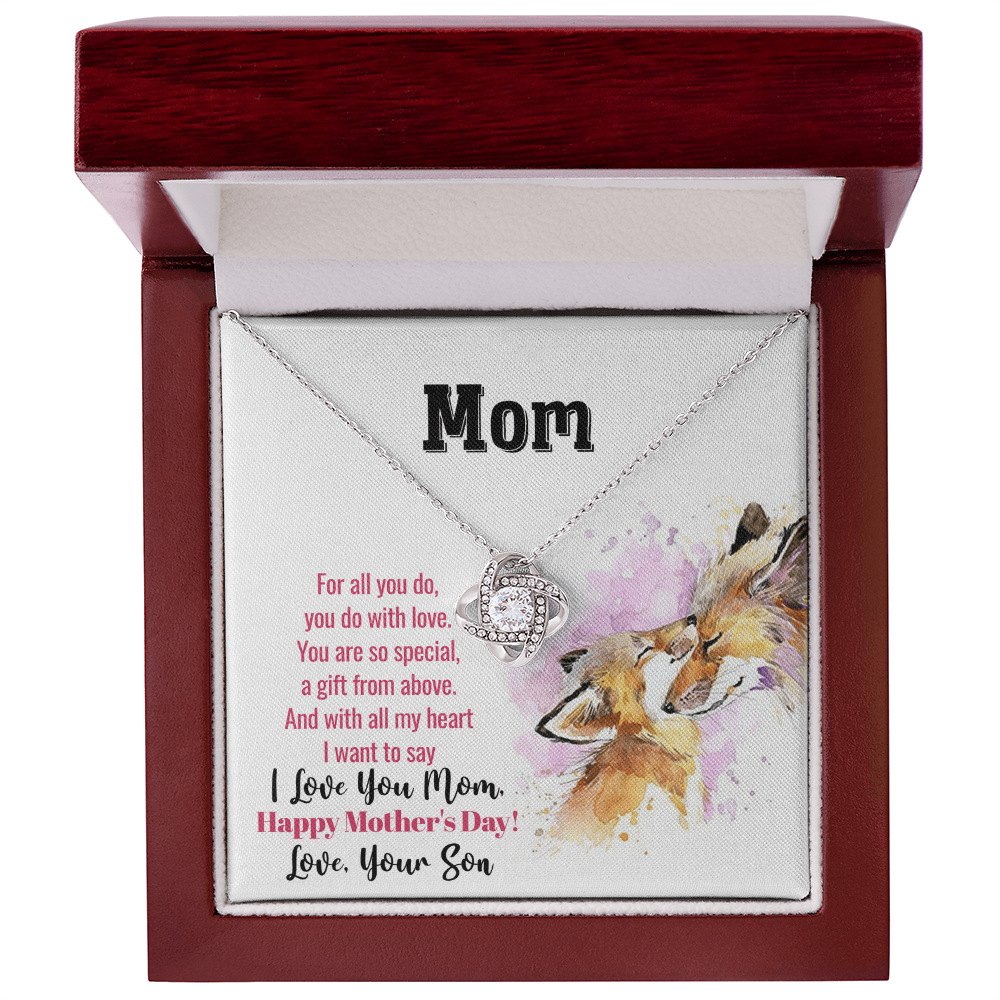 Best Gifts 305 Mother’s Day Love Knot Necklace Gift for Mom