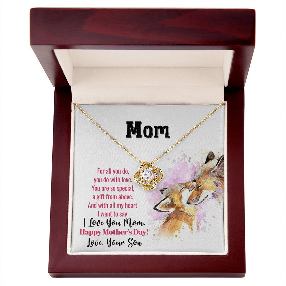 Best Gifts 305 Mother’s Day Love Knot Necklace Gift for Mom