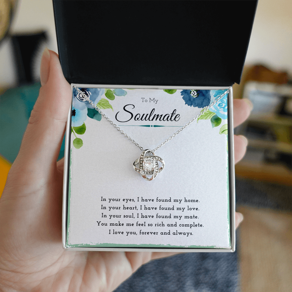 Best Gifts 305 Soulmate Necklace for Her Love Knot Jewelry