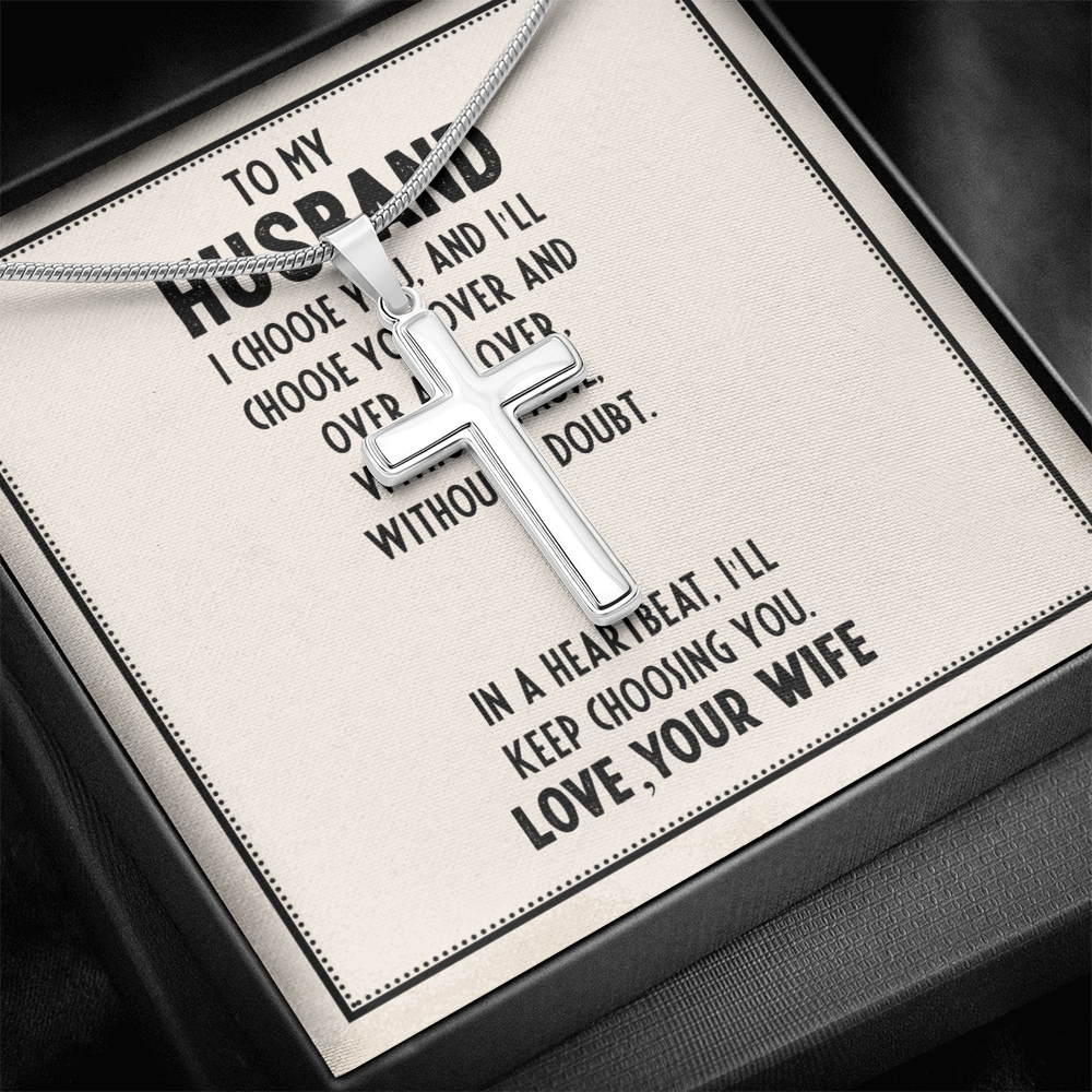 Best Gifts 305 To My Husband Cross Necklace Faith Gift from Wife