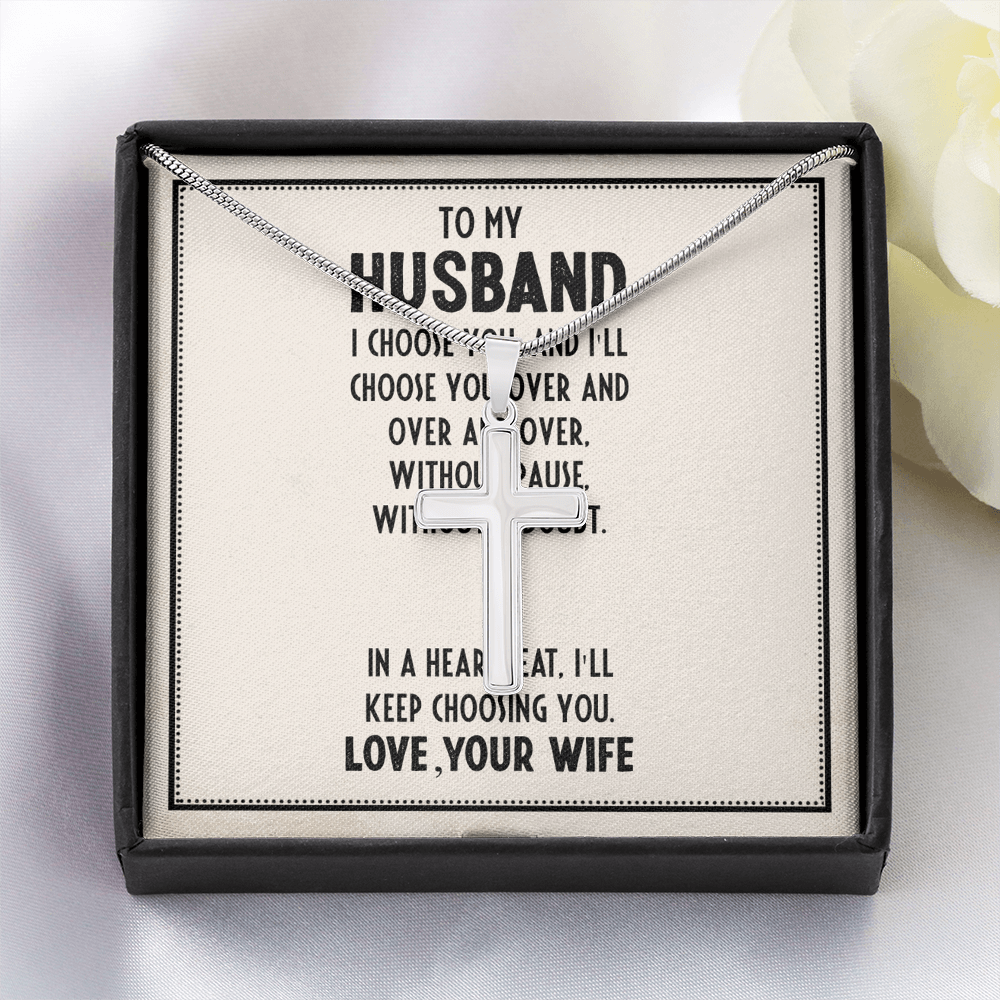 Best Gifts 305 To My Husband Cross Necklace Faith Gift from Wife