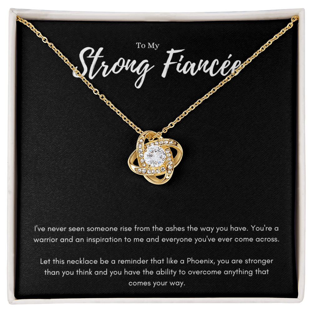 Best Gifts 305 To My Strong Fiancée Love Knot Necklace Gift