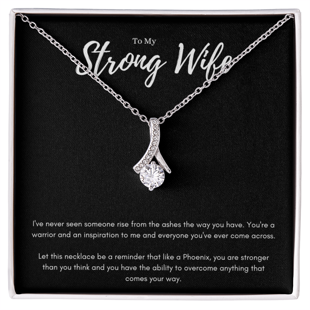 Best Gifts 305 To My Strong Wife Alluring Beauty Necklace Gift