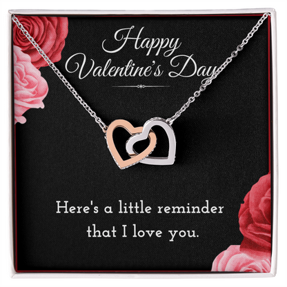 Best Gifts 305 Valentine Interlocking Hearts Necklace Gift for Her