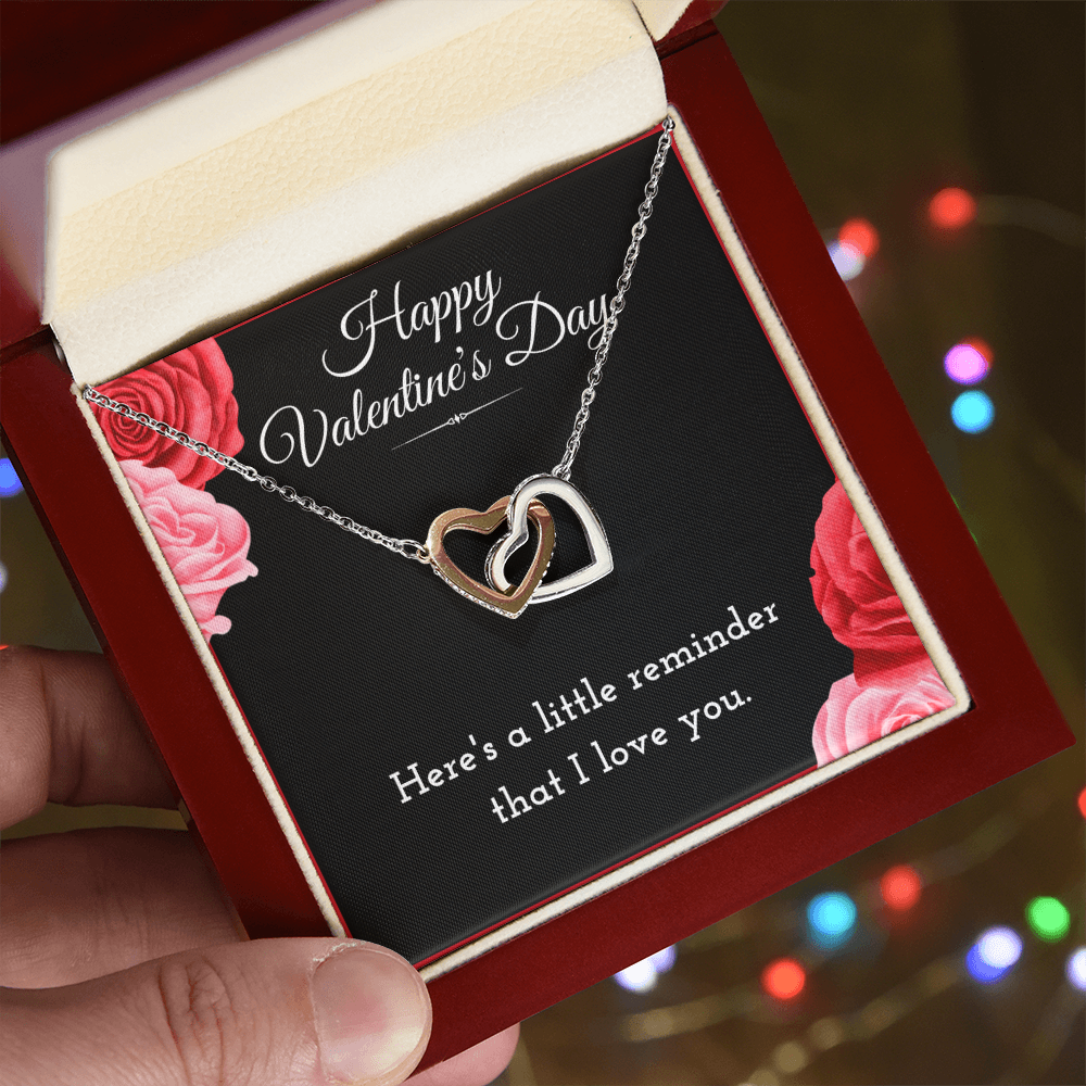 Best Gifts 305 Valentine Interlocking Hearts Necklace Gift for Her