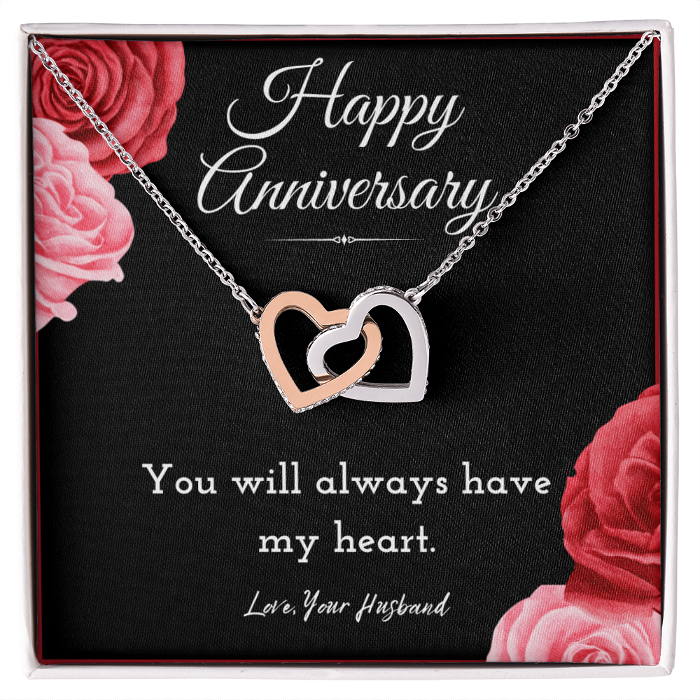 Best Gifts 305 Wife Anniversary Necklace from Husband Interlocking Hearts