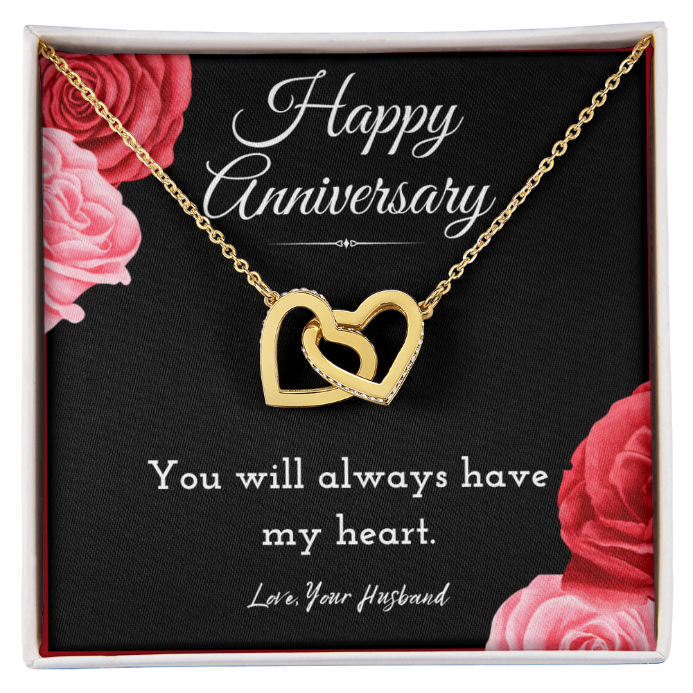Best Gifts 305 Wife Anniversary Necklace from Husband Interlocking Hearts