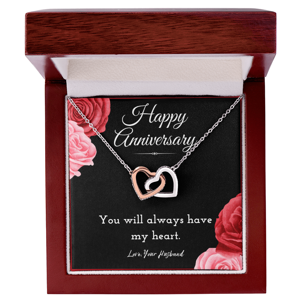 Best Gifts 305 Wife Anniversary Necklace from Husband Interlocking Hearts