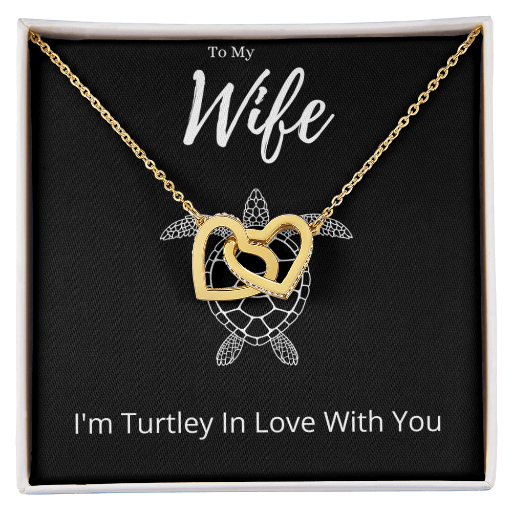 Best Gifts 305 Wife Turtle Pun Necklace Funny Interlocking Hearts Jewelry