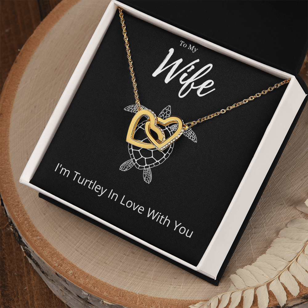 Best Gifts 305 Wife Turtle Pun Necklace Funny Interlocking Hearts Jewelry
