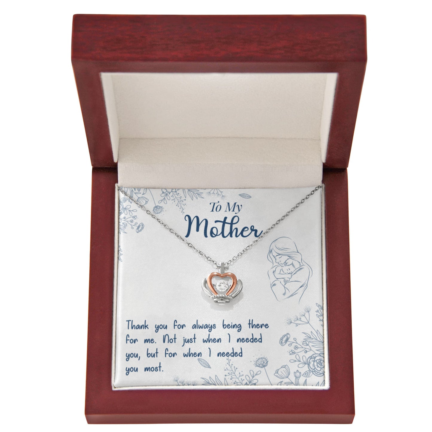 To-My-Mother-Crown-Pendant-Necklace-Sterling-Silver-Rose-Gold-Gifts-for-Mom