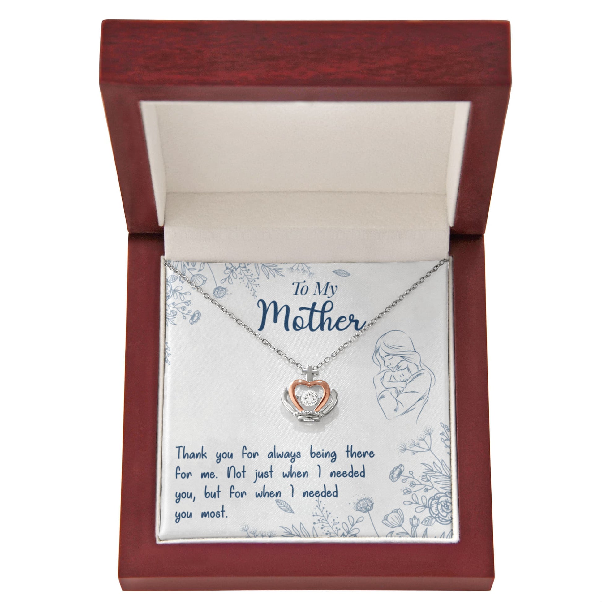 To-My-Mother-Crown-Pendant-Necklace-Sterling-Silver-Rose-Gold-Gifts-for-Mom
