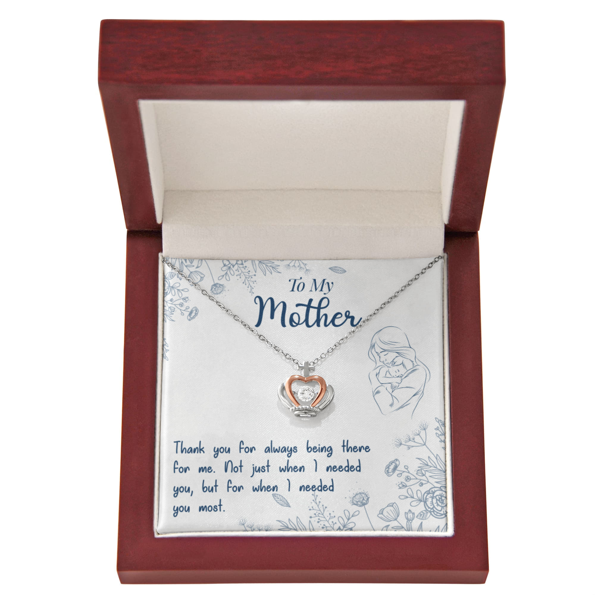 To-My-Mother-Crown-Pendant-Necklace-Sterling-Silver-Rose-Gold-Gifts-for-Mom