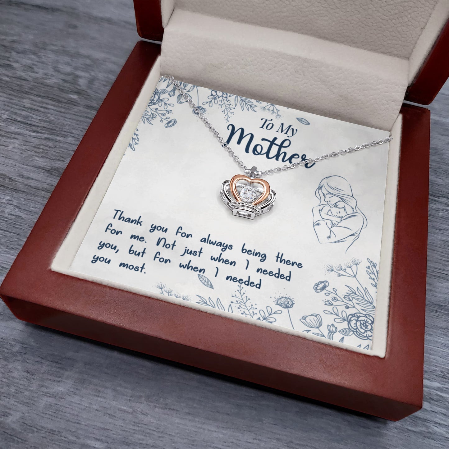 To-My-Mother-Crown-Pendant-Necklace-Sterling-Silver-Rose-Gold-Gifts-for-Mom