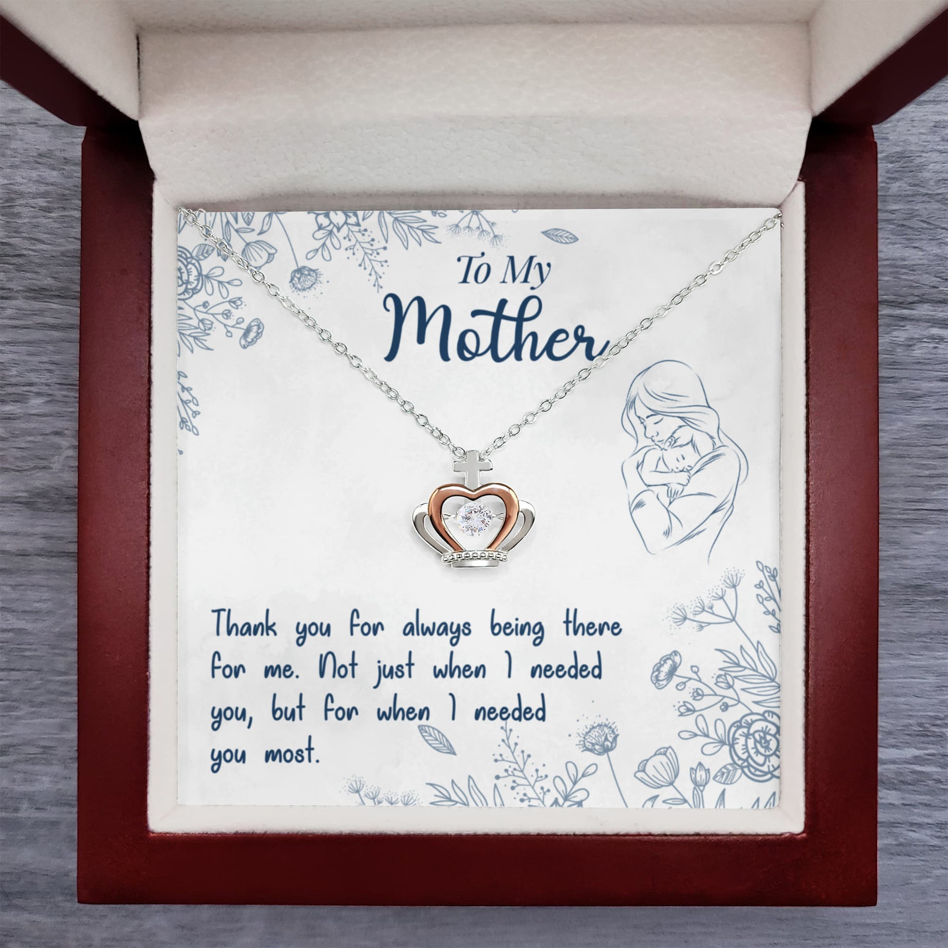 To-My-Mother-Crown-Pendant-Necklace-Sterling-Silver-Rose-Gold-Gifts-for-Mom