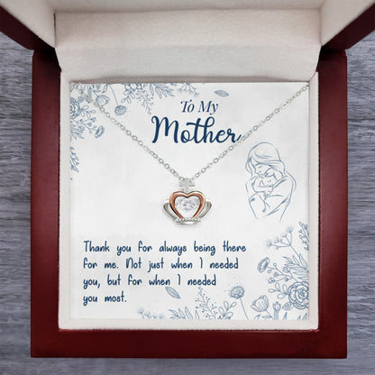 To-My-Mother-Crown-Pendant-Necklace-Sterling-Silver-Rose-Gold-Gifts-for-Mom