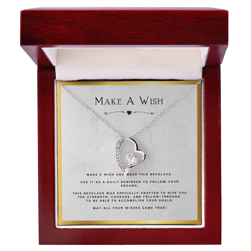 Wish Forever Love Necklace Birthday Gift Motivational Gift With Message Card Inspirational Christmas Present by Best Gifts 305