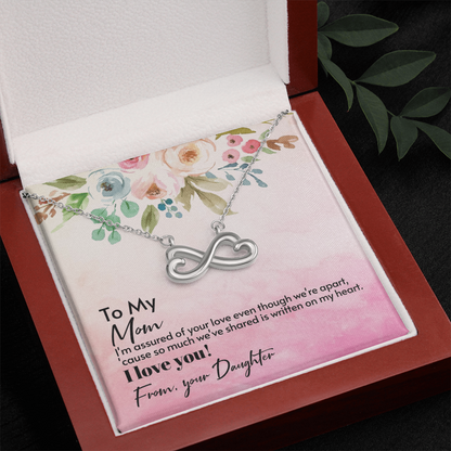 Endless Love Necklace To My Mom, I Love You Mom, Appreciation Gift To Mom From Daughter, Mom Birthday Gifts, Jewelry Gift For Mom