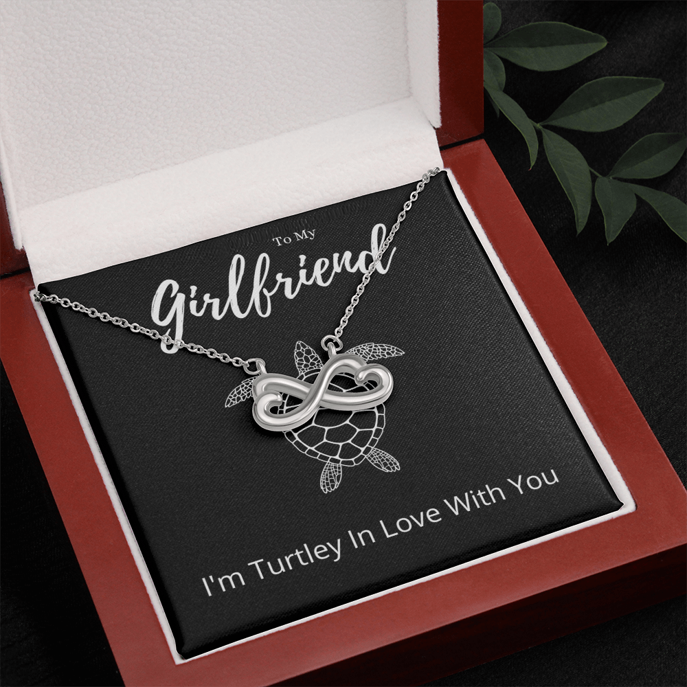 Funny Girlfriend Endless Love Necklace Anniversary Gift From Boyfriend, Animal Pun Message Card Jewelry Birthday Present From Him, Gag Gifts For Girlfriend Valentines Day by Best Gifts 305