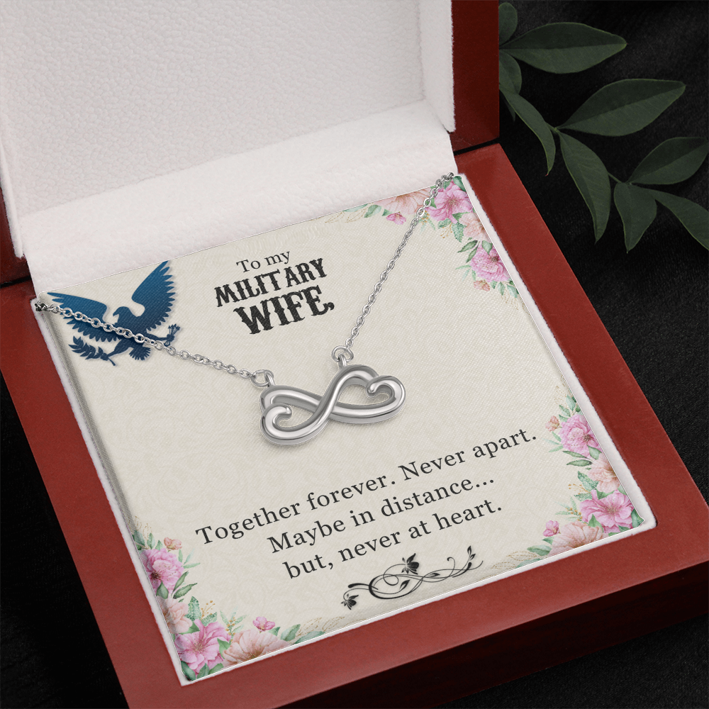 Endless Love Infinity Necklace Gift for Military Wife – Romantic Pendant from Husband