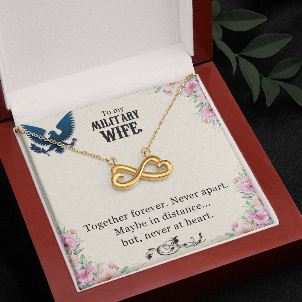 Endless Love Infinity Necklace Gift for Military Wife – Romantic Pendant from Husband