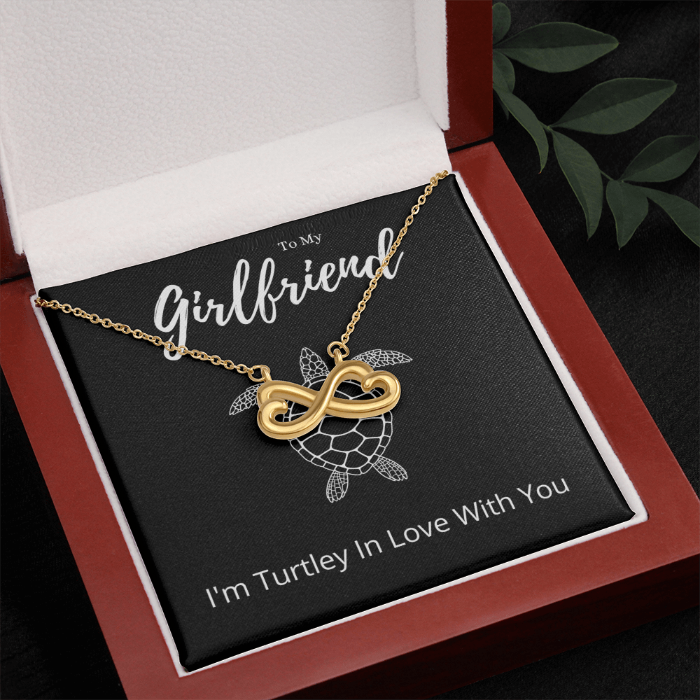 Funny Girlfriend Endless Love Necklace Anniversary Gift From Boyfriend, Animal Pun Message Card Jewelry Birthday Present From Him, Gag Gifts For Girlfriend Valentines Day by Best Gifts 305