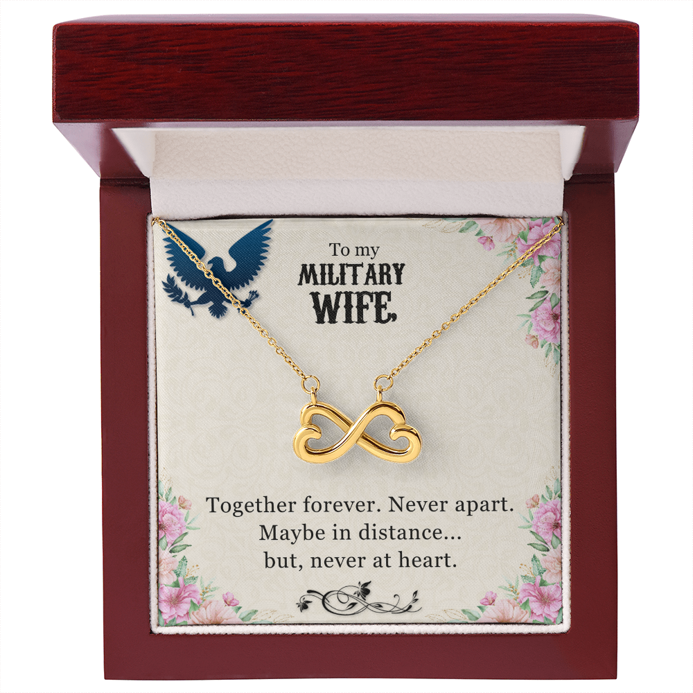 Endless Love Infinity Necklace Gift for Military Wife – Romantic Pendant from Husband