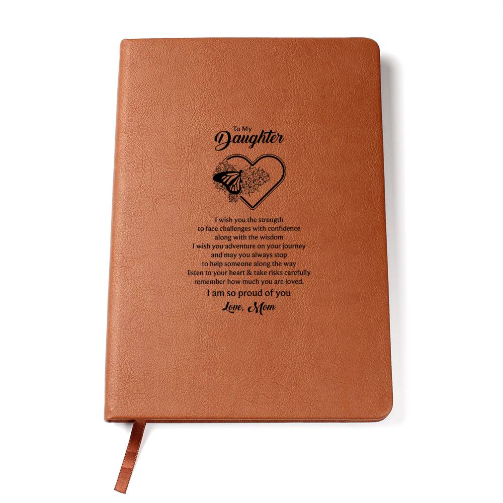To My Daughter, Butterfly Journal - Mom's Love Letter Notebook