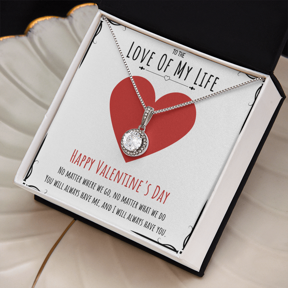 To The Love Of My Life Valentine's Day Eternal Hope Necklace Message Card For Her, Valentine's Day Necklace Gift From Him, V-Day Present by Best Gifts 305