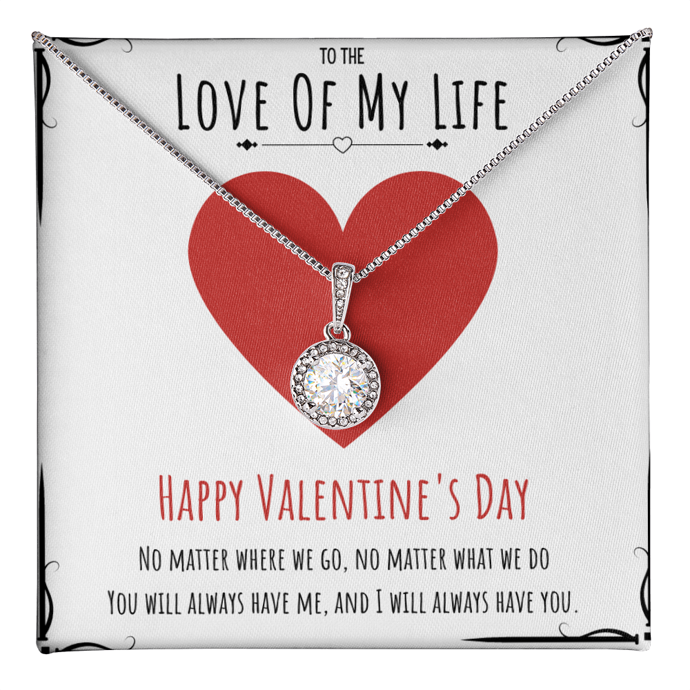To The Love Of My Life Valentine's Day Eternal Hope Necklace Message Card For Her, Valentine's Day Necklace Gift From Him, V-Day Present by Best Gifts 305