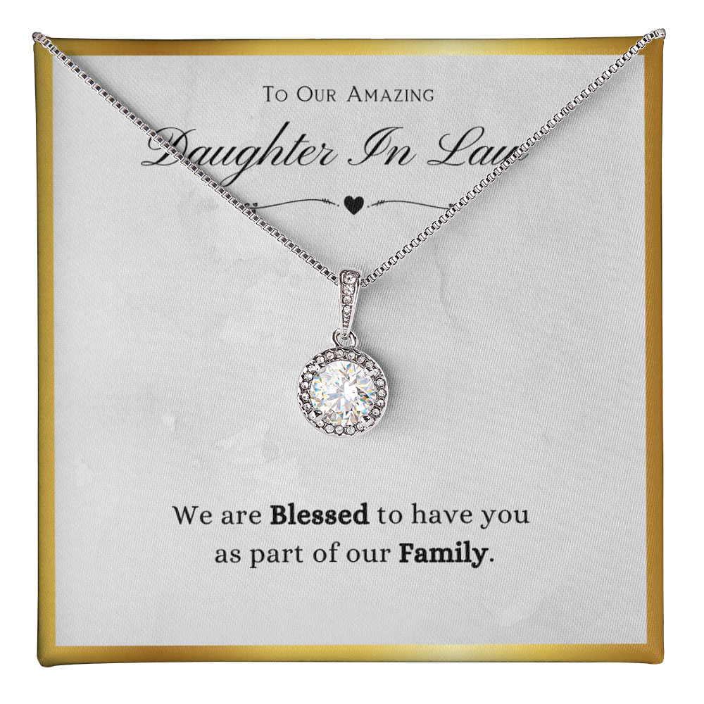 Daughter In Law Gift, From Mother In Law, Blessed To Have You As Family, Future Daughter In Law Gift - Eternal Hope Necklace With Message Card by Best Gifts 305
